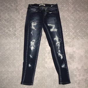 KanCan Busted Ankle Jean